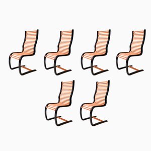 Chaises de Salle à Manger String par Terje Hope, Norvège, 1984, Set de 6