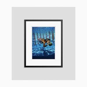 Slim Aarons, Underwater Drink, Impresión en papel fotográfico, Enmarcado