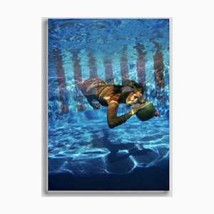 Slim Aarons, Underwater Drink, Print on Photo Paper, Framed