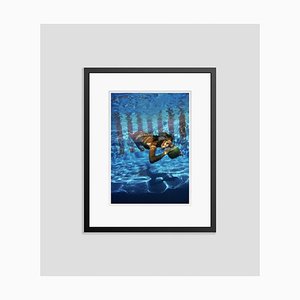 Slim Aarons, Underwater Drink, Print on Photo Paper, Framed