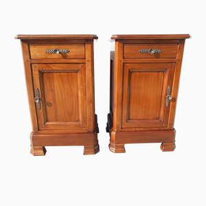 Louis Philippe Style Cherry Chevets, Set of 2