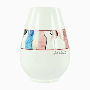 Vintage Marcuzzo Ceramic Vase by Alfredo Dal Santo Este, Italy, 1980s