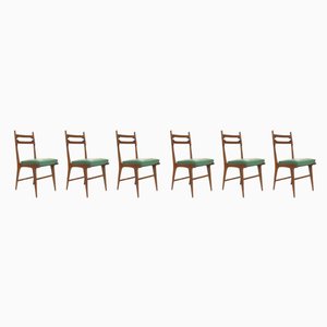 Mid Century Italian Chairs, Set of 6