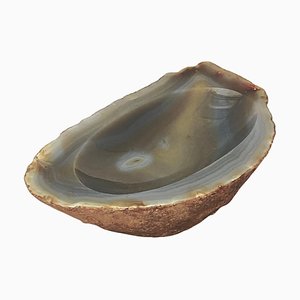 Agate Ashtray or Vide Poche in Grey Color, Italy, 1970