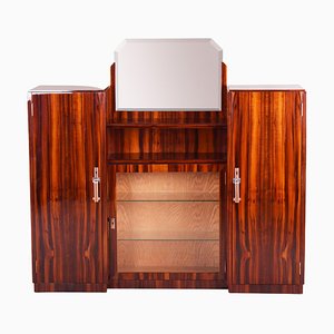 French Art Deco Sideboard with Mirror