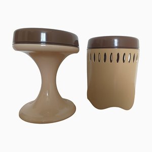 Set of Mid-Century Emsa Stools, West Germany, 1970s