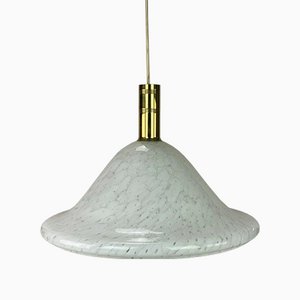 Spage Age Glass Hanging Lamp by Peill & Putzler