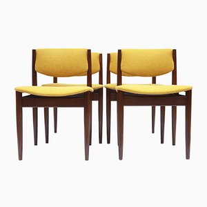 Danish Dining Chairs by Finn Juhl for France & Søn, 1960s, Set of 4