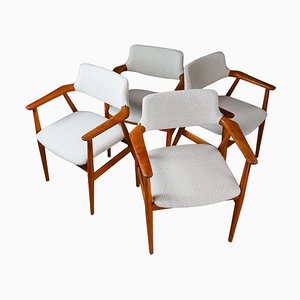 Danish Teak Gm11 Armchairs by Svend Aage Eriksen from Glostrup, 1960s, Set of 4