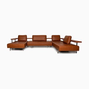 Brown Leather Dono U-Shaped Corner Sofa by Rolf Benz