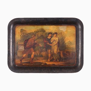 Large Tray with Painting