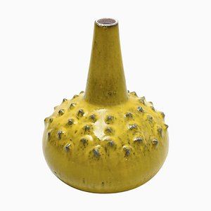 Grand Vase Perignem Émaillé Jaune par Rogier Vandeweghe