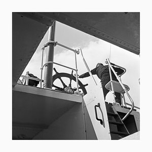 Karl Heinrich Lämmel, Lenkrad auf einem Schiff, Deutschland, 1937, Fotografie