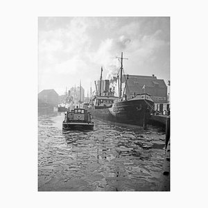 Karl Heinrich Lämmel, Frachtschiff Samland On the River, Deutschland 1934 Gedruckt Später 1934/2021