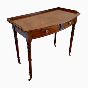 Antique George III Mahogany Bow Fronted Side Table