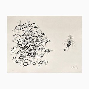 Ronald Searle, L'élu, 1966, Litografía sobre papel Arches