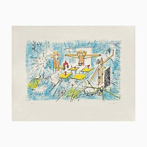 Roberto Matta, Les quatreobservateurs or lobob du Dialog, 1956, Lithografie auf BFK Rives Papier