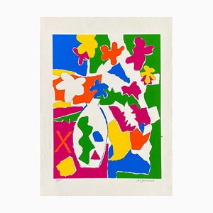 Taro Yamamoto, Homage to Matisse, Lithograph on Wove Paper