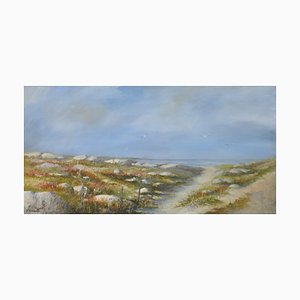 Fabien Renault, La dune au printemps, 2021, Acrylic on Canvas