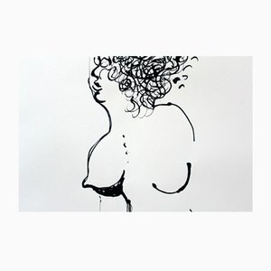 Leszek Rózga, Nude, 1988, Ink on Paper