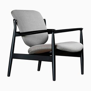 Wood and Fabric Chair by Finn Juhl