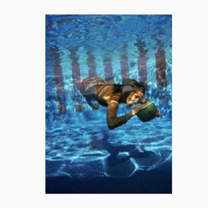 Slim Aarons, Underwater Drink, Print on Paper, Framed