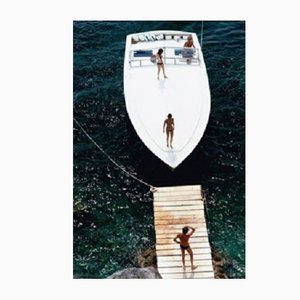 Slim Aarons, Speedboat Landing, Print on Paper, Framed