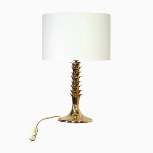Brass Table Lamp Foot with Palmettes