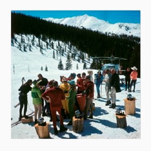 Slim Aarons, Snowmass Picnic, Print on Paper, Framed