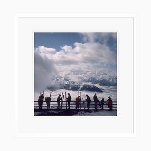 Slim Aarons, Verbier View, Impression sur Papier, Encadré