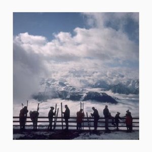 Slim Aarons, Verbier View, Druck auf Papier, gerahmt