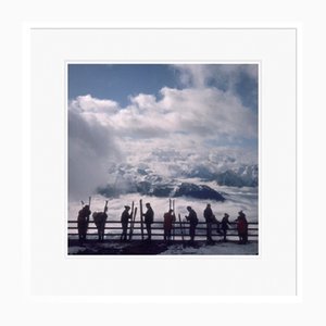 Slim Aarons, Verbier View, Impression sur Papier, Encadré