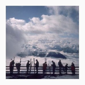 Slim Aarons, Verbier View, Impression sur Papier, Encadré