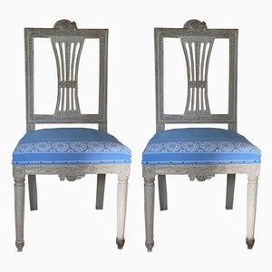 Gustavian Side Chairs, Set of 2