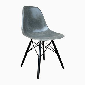 Elephant Grey DSW Dowel Side-Chair by Charles & Ray Eames for Herman Miller, 1950s