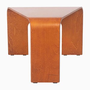 Vintage Plywood Tripod Side Table