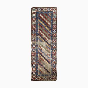 Antique Handmade Caucasian Gendje Rug, 1870s