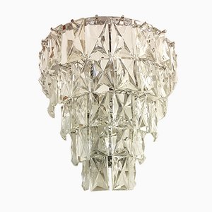 Kristallglas Wandleuchte von Kinkeldey, 1970er