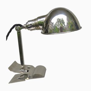 Chromed Clamping Lamp from Hala, 1930s