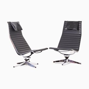 Eames Easy Chairs Ea121 by Charles & Ray Eames for Herman Miller, 1960s – 1st Edition | Set of 2