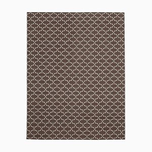 Tapis Dhurrie Marron