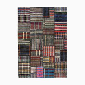 Vintage Turkish Multicolor Kilim Patchwork Rug