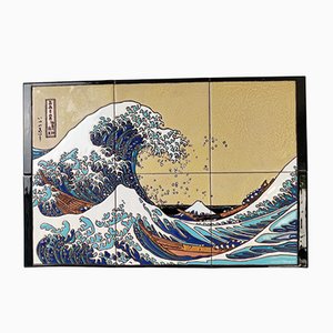 Kanagawa, Great Wave of Kanagawa, Glazed Tiles