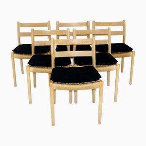 Model 84 Chairs by Niels Otto (N. O.) Møller for J. L. Møllers, Denmark, 1970s, Set of 6