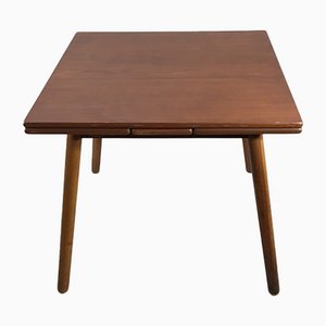 Danish Teak and Oak Mod C 35 Dining Table with Extension by Poul Volther for FDB Møbler