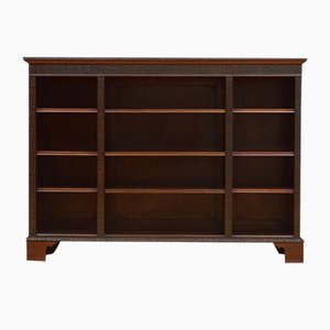 Chippendale Revival Style Mahogany Open Bookcase