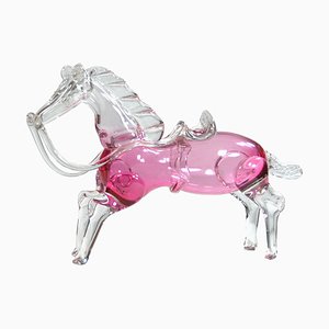 Vintage Murano Glass Horse, 1950s