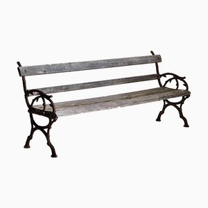 Banc de Jardin Vintage Peint