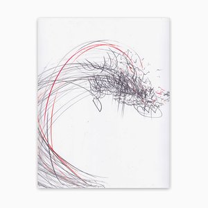 Jaanika Peerna, Screech of Ice Series 42, 2017, Crayon de Couleur et Graphite sur Papier Plastique