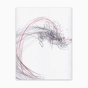 Jaanika Peerna, Screech of Ice Series 42, 2017, Farbstift und Graphit auf Plastikpapier